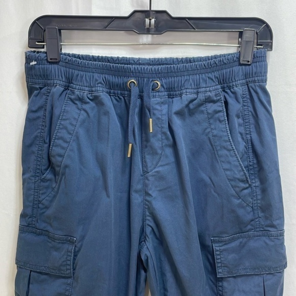 🎹 polo, Ralph Lauren, navy blue cotton ankle, zip joggers